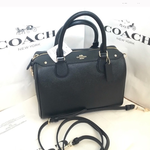 💦🌸coach Bennett 🌸crossbody/Satchel/black - Picture 6 of 8